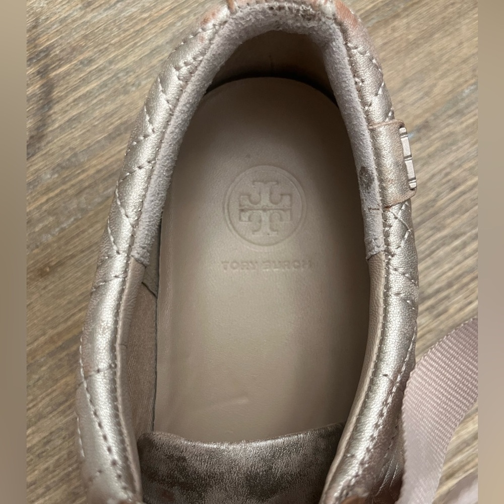 Chic Metallic Tory Burch Sneakers –Statement Kicks, Size 7.5 - Picture 5 of 7